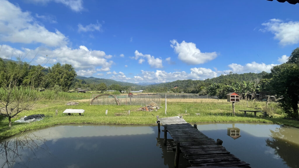 休憩スポットからの風景