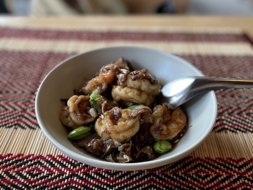 エビとライ豆炒め