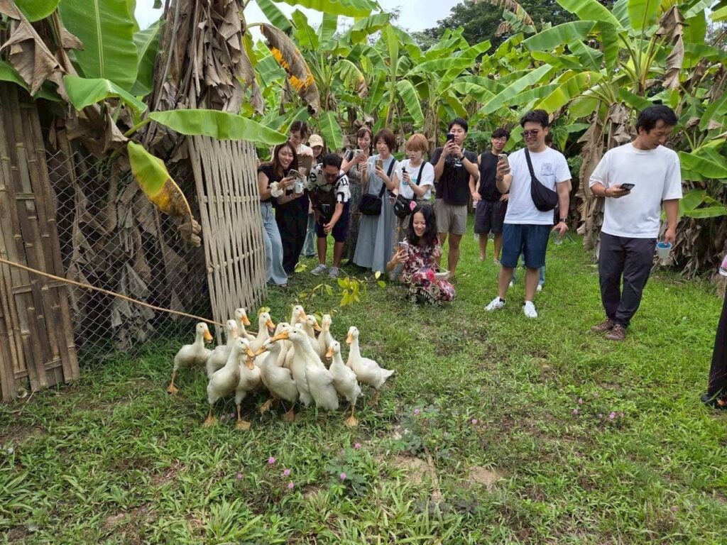 サワンさんの庭散策