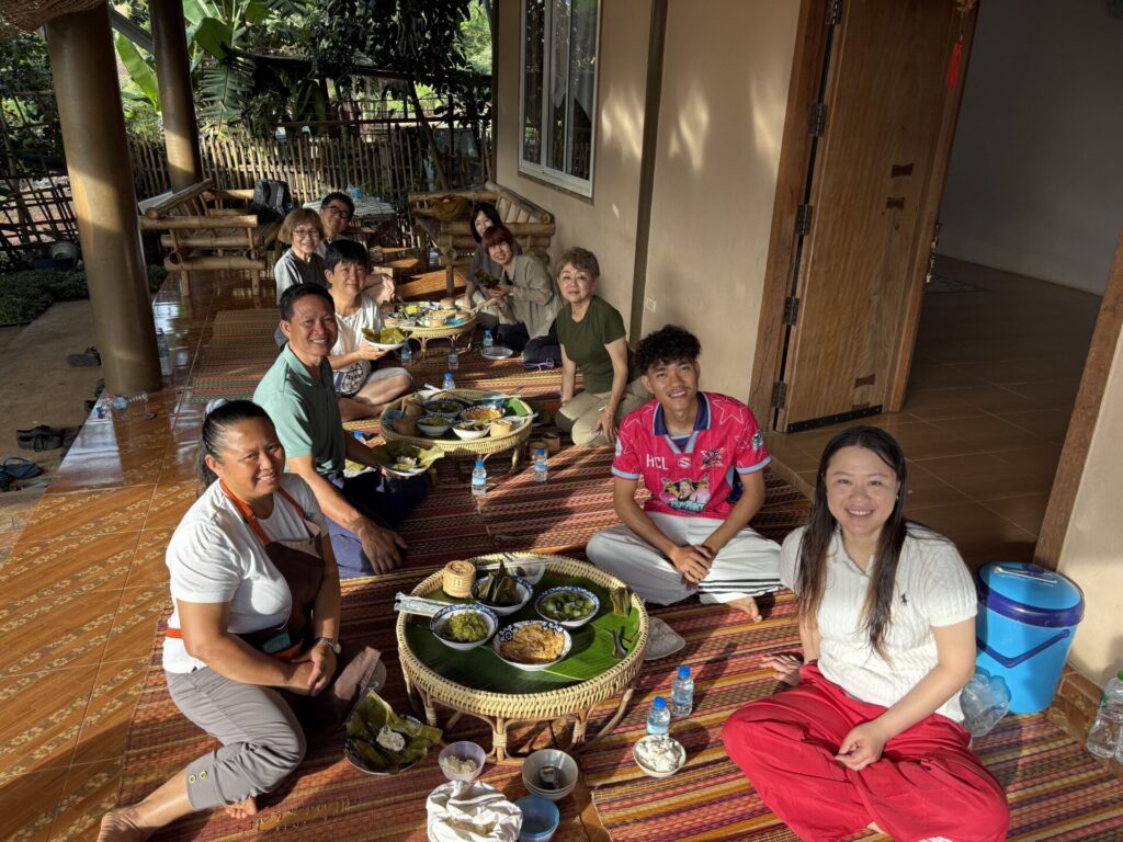 村での食事